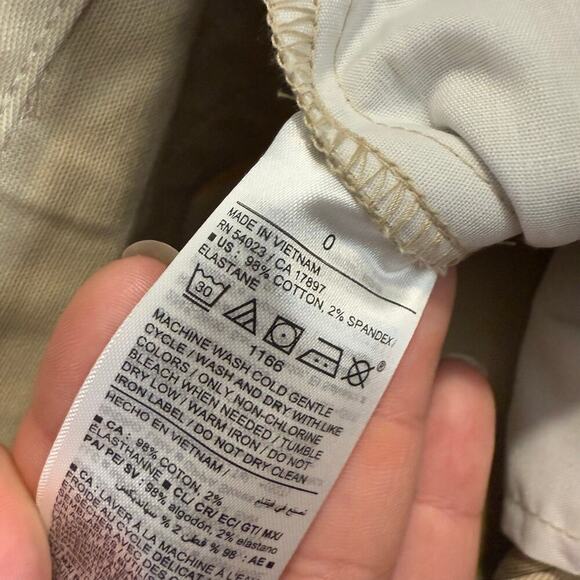 Old Navy High Waist Wow Skinny Pants Straight, Beige, 0 - Picture 6 of 6